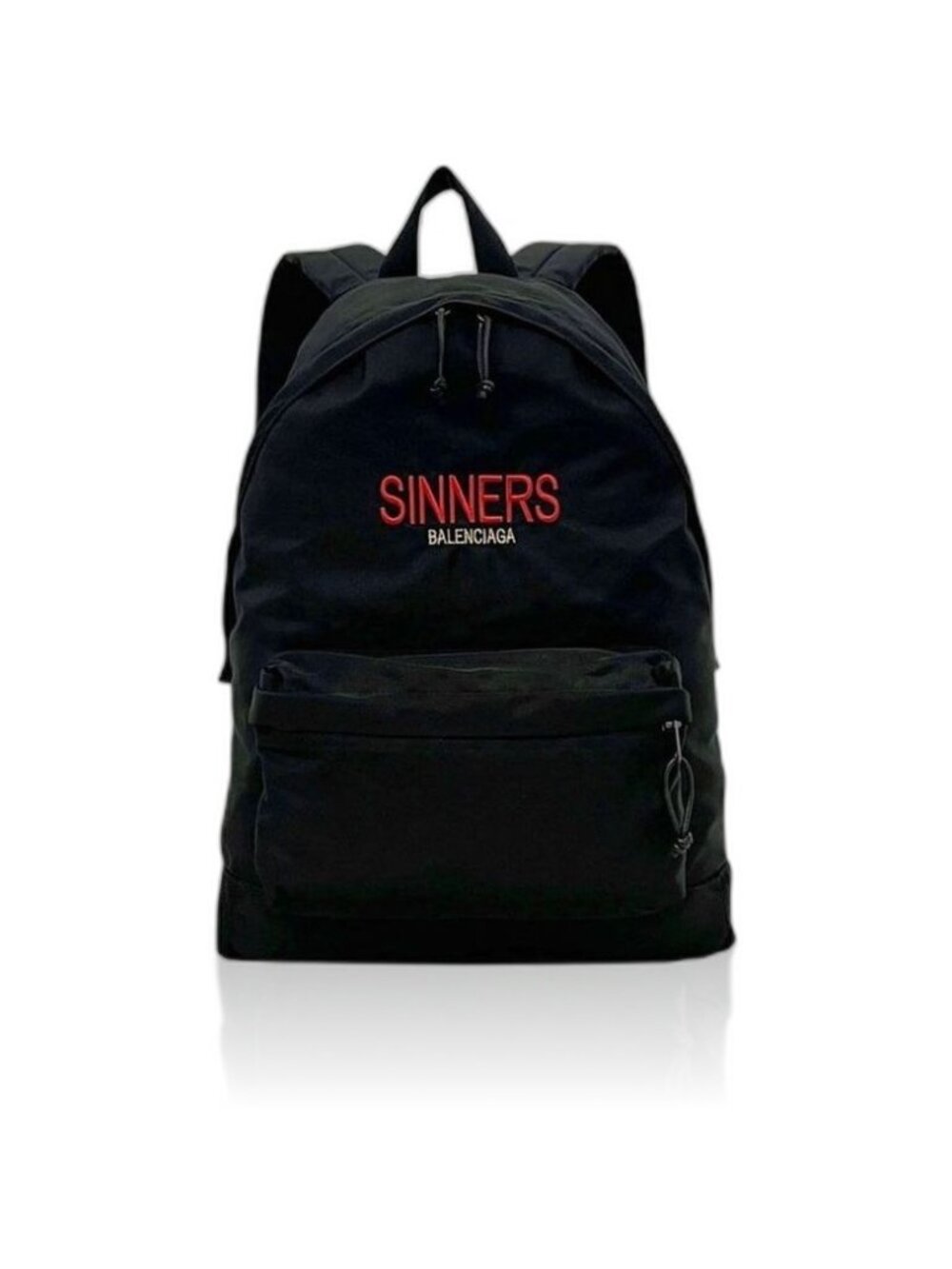 Balenciaga Backpack Black Leather Canvas